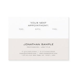 Appointment Reminder Modern Elegant Design Trendy Card