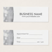 Appointment Reminder Modern Silver mini (Front & Back)