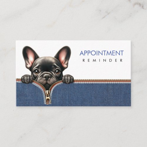 Appointment Reminder pet goomer  Pet care Business Card