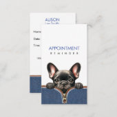 Appointment Reminder pet goomer & Pet care Business Card (Front/Back)