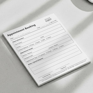 Appointment Reminder Professional Logo Notepad