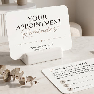 Appointment Reminder Taupe Minimal Spa Design