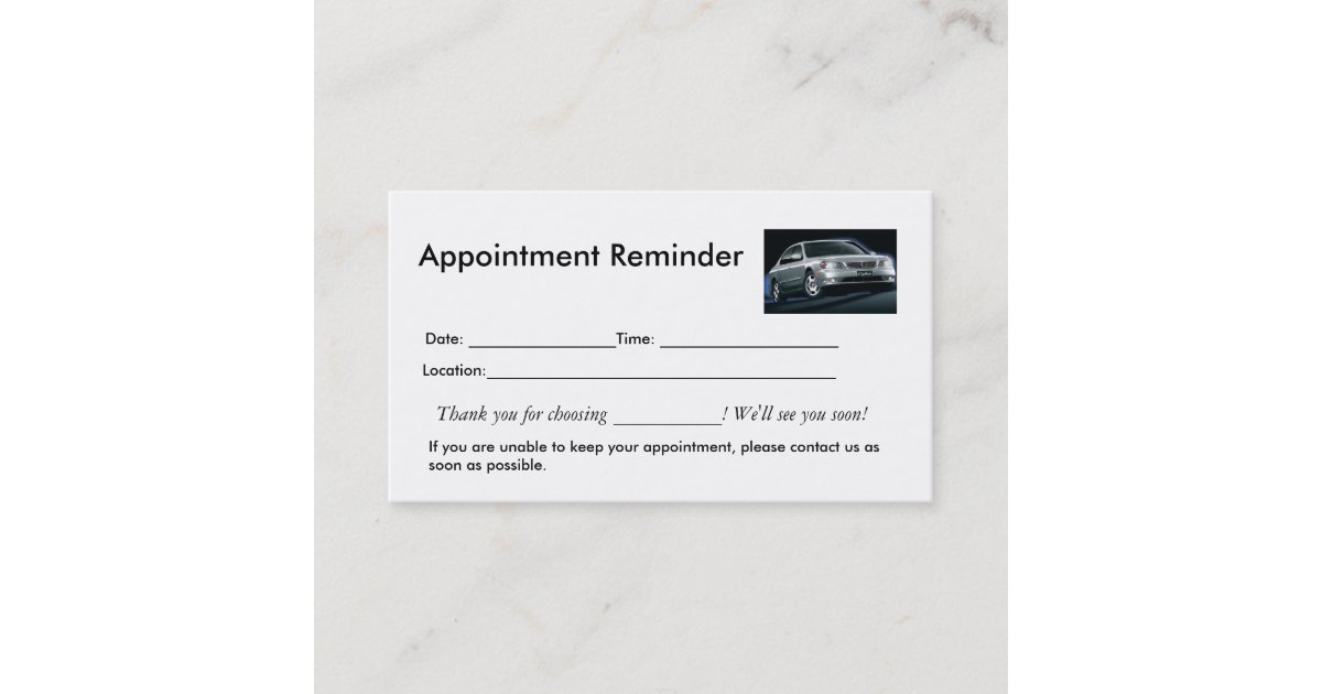 Appointment Reminders | Zazzle