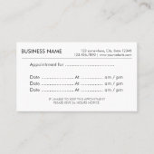 Appointment Simple Plain Reminder (Front)