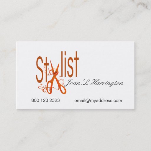 Customizable HighTech Stylist Salon Promotional Products Business Cards