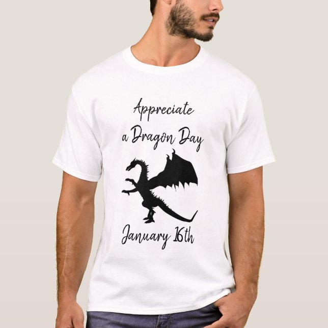 Appreciate a Dragon Day Funny Holiday Shirt (Front)