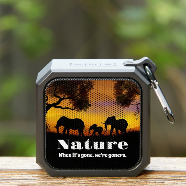 Appreciate Nature and Elephants Bluetooth Speaker (Insitu(Outdoor))