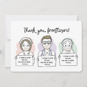 Appreciate our Medical Frontliners Thank You Card