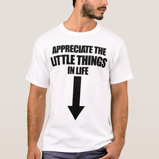 Appreciate The Little Things In Life Embarrassing T-Shirt (Front)