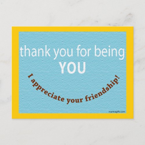 Appreciate Your Friend Postcard