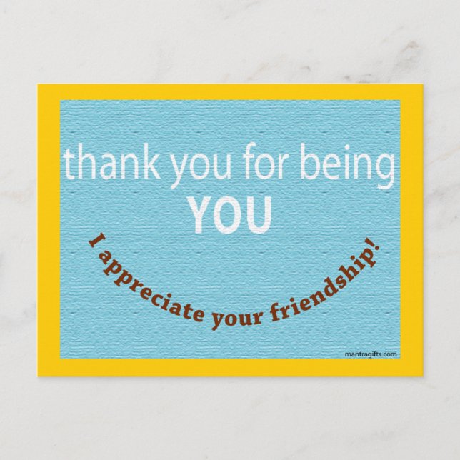 Appreciate Your Friend Postcard (Front)