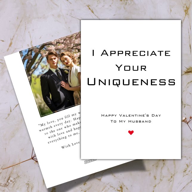 Appreciate Your Husband | Valentine's Day Photo Holiday Card (Creator Uploaded)