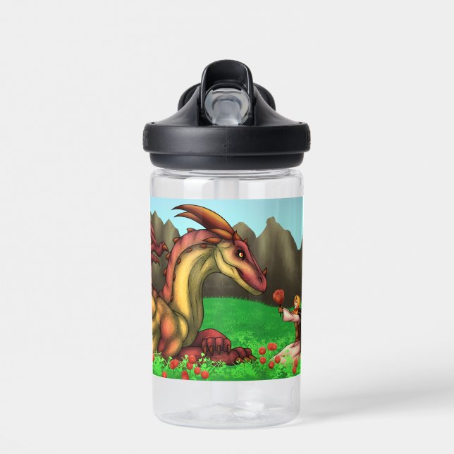 Appreciating a Dragon Water Bottle (Front)