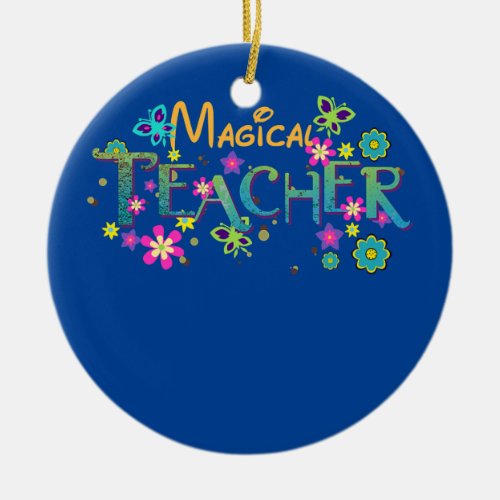 Appreciating Teacher Magical Animated Musical Ceramic Ornament