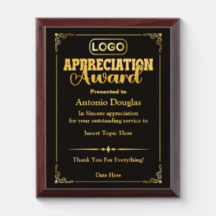 Appreciation Award for Employee   Custom Logo