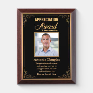Appreciation Award for Employee   custom photo Plaque