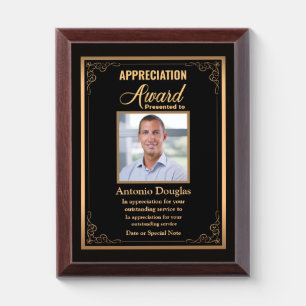 Appreciation Award for Employee   custom photo Plaque