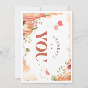 Appreciation Bespoke Thanksgiving card gift set