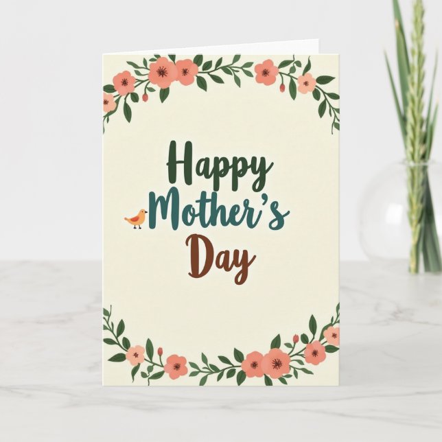 Appreciation Blossoms Greeting Card (Front)