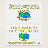 Appreciation Cards Changing This Planet (Front & Back)