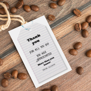 Appreciation favor tag boho groovy teacher gift