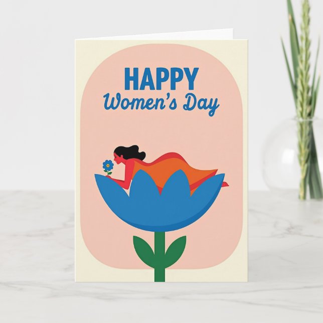 Appreciation Flower Woman Art Card (Front)