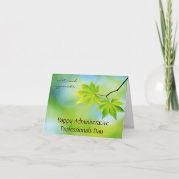 Appreciation For Administrative Professionals Day Card by Siberianmom at Zazzle