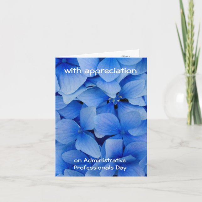 Appreciation for Administrative Professionals Letterpress Thank You Card (Front)