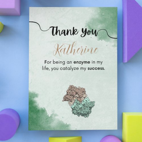 Appreciation for biology mentors thank you card