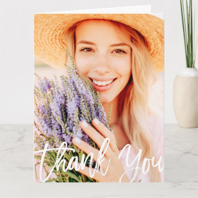 Appreciation for Doctors Nurses | Custom Photo Tha Thank You Card (Front)