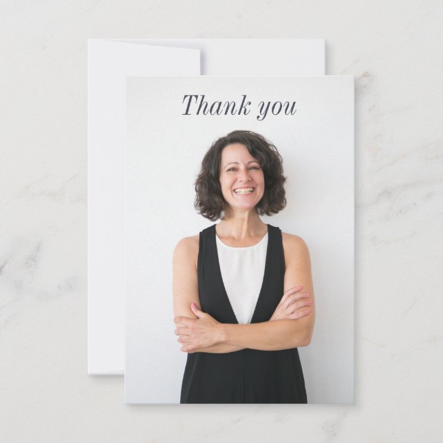Appreciation for Doctors Nurses | Custom Photo Thank You Card (Front)
