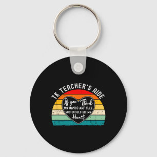 Appreciation For Tk Teacher’s Aide Back To School Keychain
