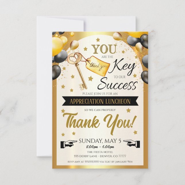 Appreciation Invitation (Front)