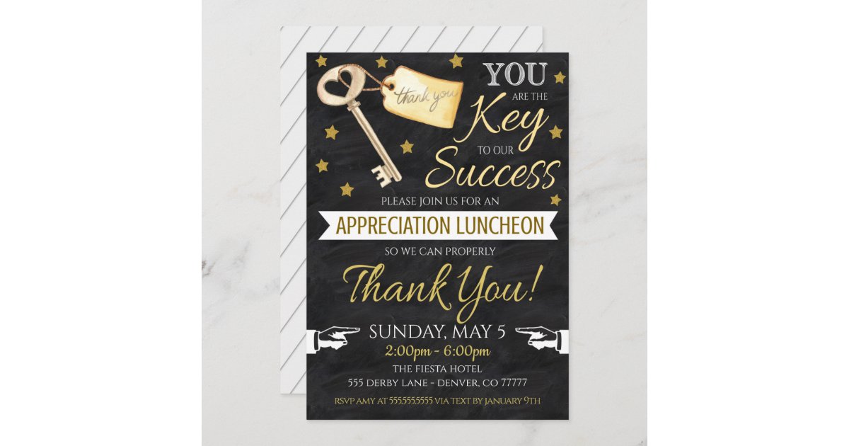 Appreciation Invitation | Zazzle