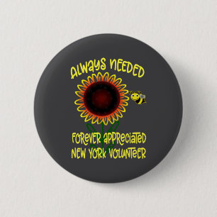 Appreciation New York Always Needed Volunteer Reco Button