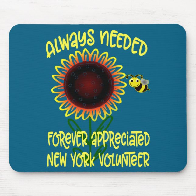 Appreciation New York Always Needed Volunteer Reco Mouse Pad (Front)