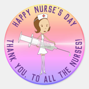 Appreciation Nurse's Day Classic Round Sticker