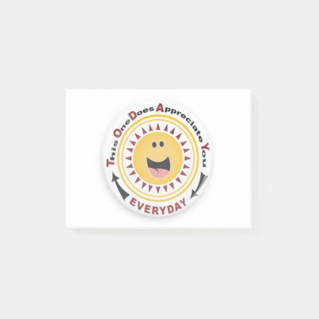 Appreciation Post It Pads Post-it Notes (Front)