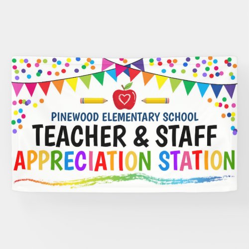 Appreciation Station School Teacher Thank You Sign