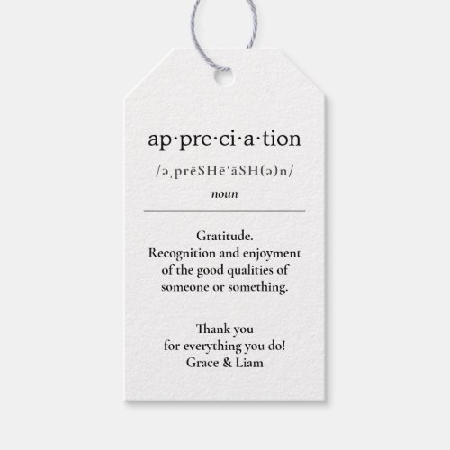 Appreciation Teacher Gift CoWorker Gift Gift Tags