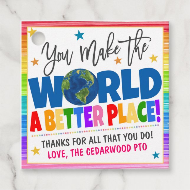 Appreciation Thank You Tag (Front)