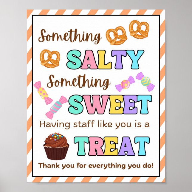 Appreciation Week Sign, Staff Appreciation Sign - (Front)