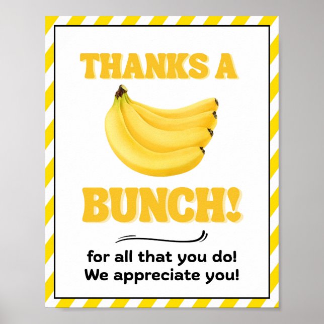 Appreciation Week Sign, Staff Appreciation Sign - (Front)