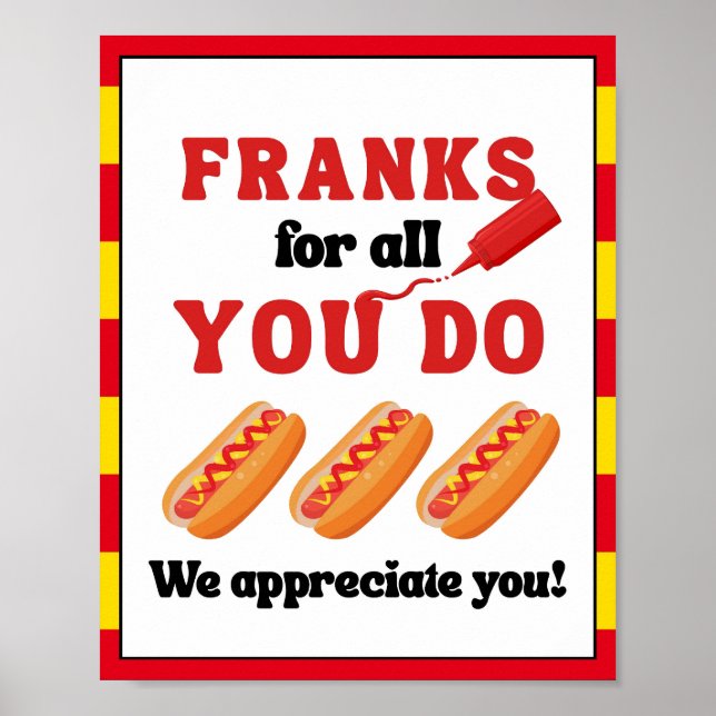 Appreciation Week Sign, Staff Appreciation Sign - (Front)