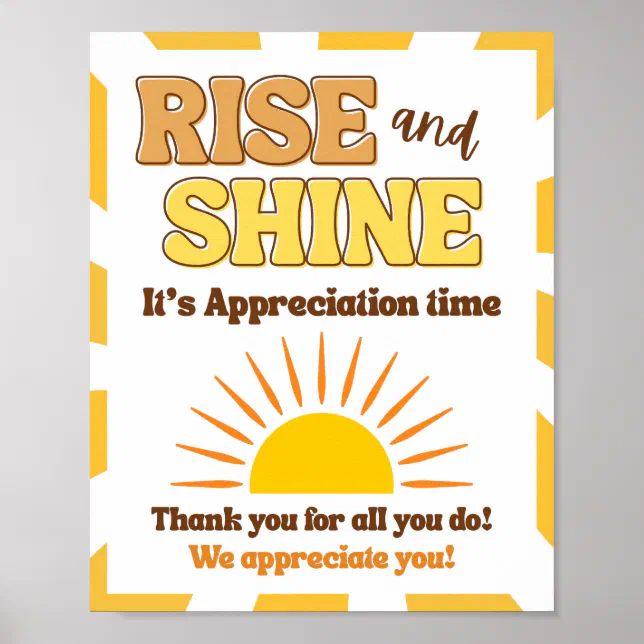 Appreciation Week Sign, Staff Appreciation Sign - | Zazzle