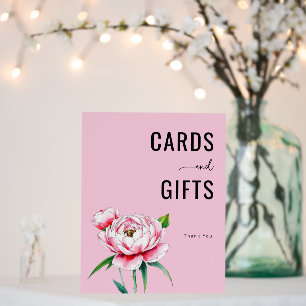 Appreciative Pink Floral Watercolor Foam Board