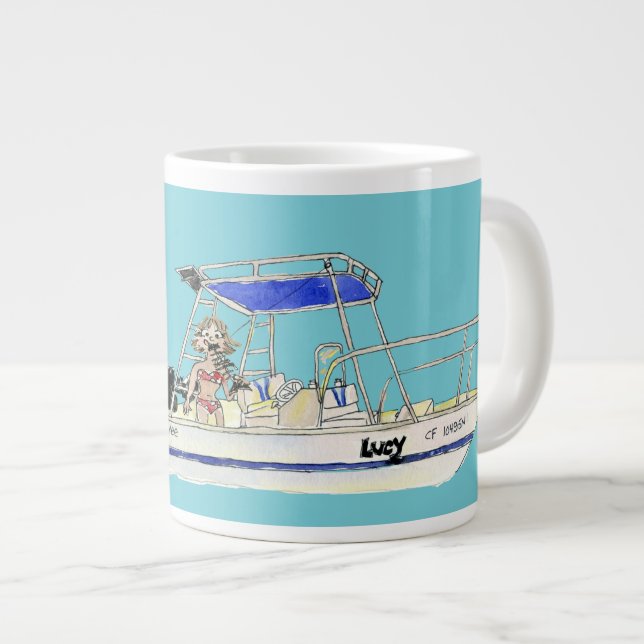 AppreciOCEAN Giant Coffee Mug (Front Right)