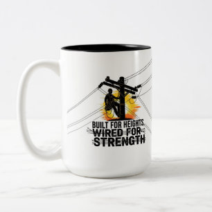 Apprentice Lineman Graduation Electrical Two-Tone Coffee Mug