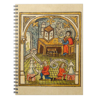 Apprentices in a Medieval Laboratory Notebook