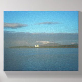 Approach To The Panama Canal Canvas Photo Tile
